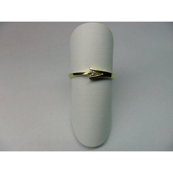 V-Clamp Ring Yellow Gold 0.04 crt.